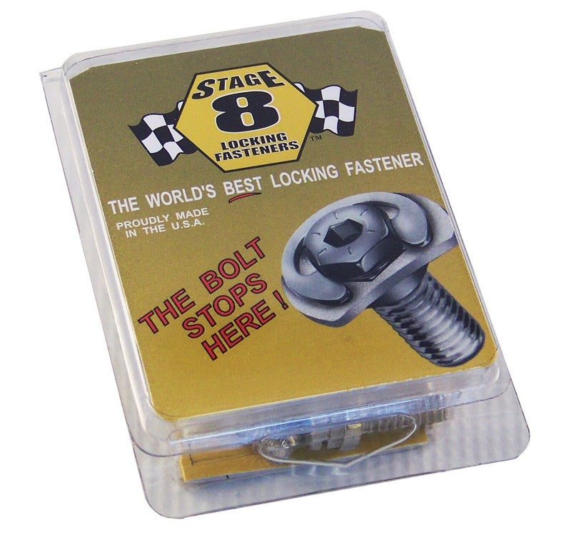 Stage 8 8911 3/4" Locking Header Bolt Kit for GM Small Block